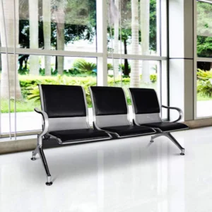 Waiting Chair 3 Seater With Cushion - WeftKart