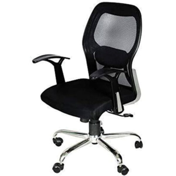 Black Office Mesh Chair Ergonomic - WeftKart