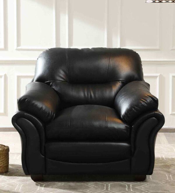 Single Seater Sofa Black - WeftKart