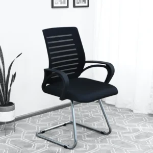 Boom Cantilever Chair In Black - WeftKart