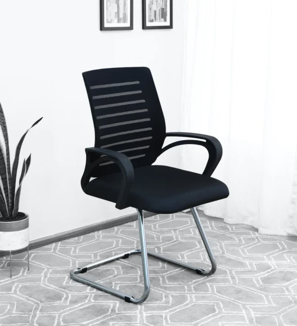Boom Cantilever Chair In Black - WeftKart