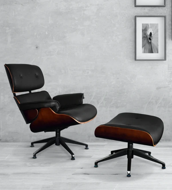 Revolving Lounge Chair with Ottoman - WeftKart