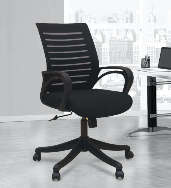 Mesh Fabric Revolving Chair C006 - WeftKart