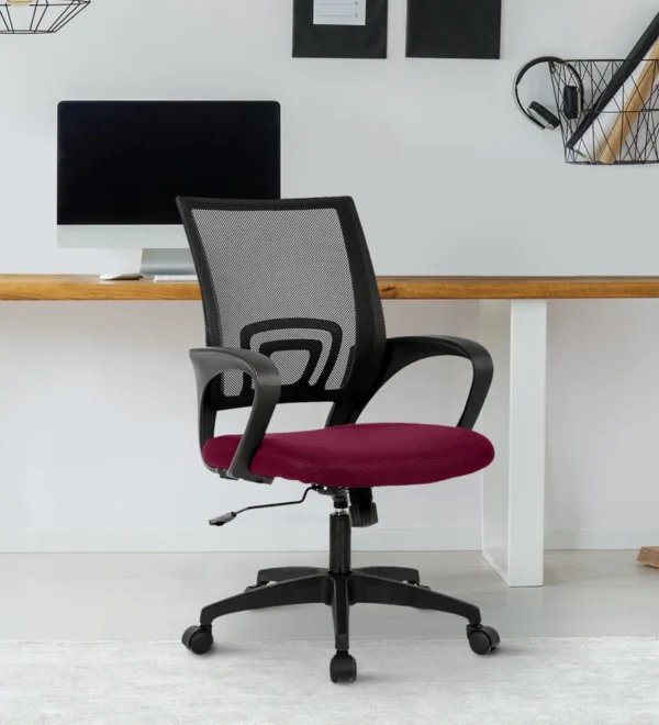 Maroon Back Executive Office Chair - WeftKart
