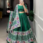 Crush Dola silk Lehenga Choli With A Gorgeous Design Of Bandhej Print And Patola Print Navaratri Lehengas - WeftKart