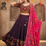 Embroidered With Mirror Work Navratri Chaniya Choli