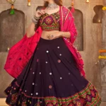 Embroidered With Mirror Work Navratri Chaniya Choli