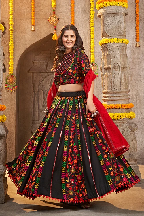 Black Exclusive Navratri Festival Wear Best Chaniya Choli Collection