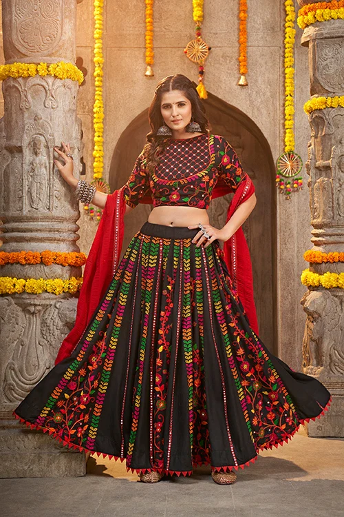 Black Exclusive Navratri Festival Wear Best Chaniya Choli Collection