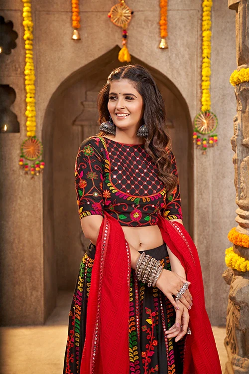 Black Exclusive Navratri Festival Wear Best Chaniya Choli Collection