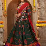 Green Embroidered Perfect Beautiful Navratri Special Chaniya Choli