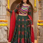 Green Embroidered Perfect Beautiful Navratri Special Chaniya Choli
