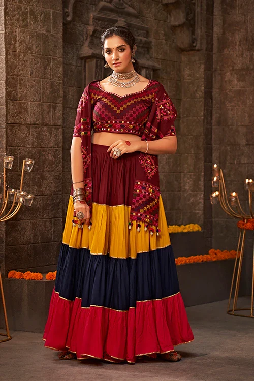Multi Color Beautiful Chaniya Choli For Women Navratri