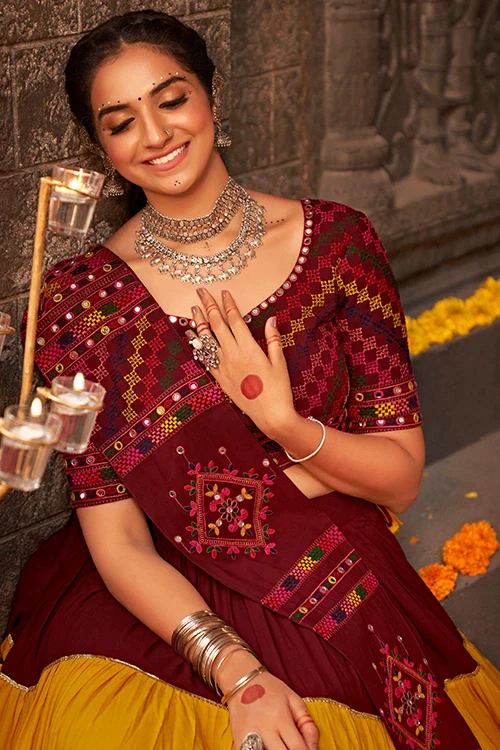 Multi Color Beautiful Chaniya Choli For Women Navratri