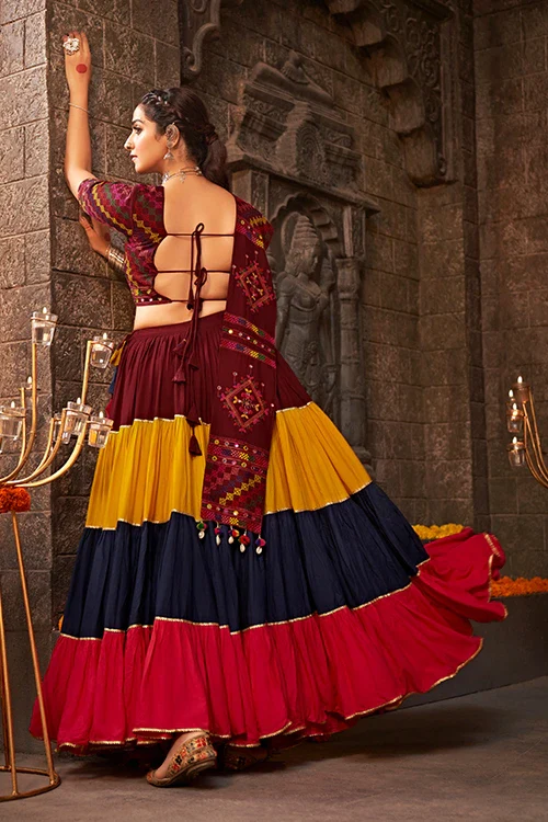 Multi Color Beautiful Chaniya Choli For Women Navratri