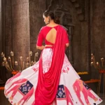 Printed Work White Color Best Chaniya Choli For Navratri Festival