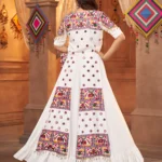 Gujarati White Navratri Lehenga Choli