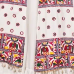 Gujarati White Navratri Lehenga Choli