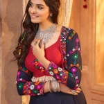 Gujarati Blue Navratri Lehenga Choli Set