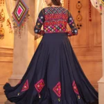 Gujarati Blue Navratri Lehenga Choli Set