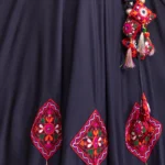 Gujarati Blue Navratri Lehenga Choli Set