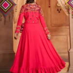 Gujarati Pink Navratri Lehenga Choli Set