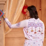 Gujarati Purple Navratri Lehenga Choli Set