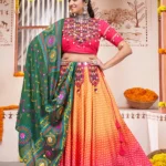 Yellow Printed Embroidered Designer Chaniya Choli for Stylish Occasions