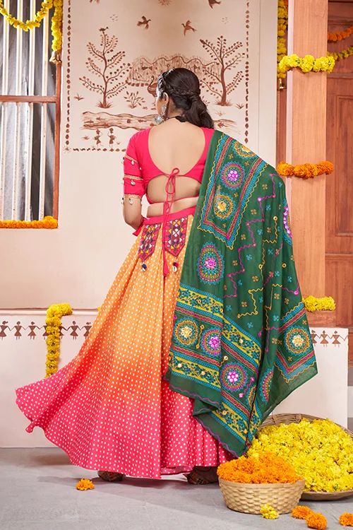Yellow Printed Embroidered Designer Chaniya Choli for Stylish Occasions