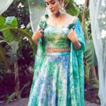 Green Lehenga Choli with Fancy Dupatta with Digital Printed Work for Party Wear