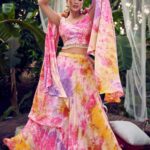 Purple Lehenga Choli with Fancy Dupatta with Digital Printed Work for Party Wear