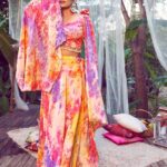 Purple Lehenga Choli with Fancy Dupatta with Digital Printed Work for Party Wear