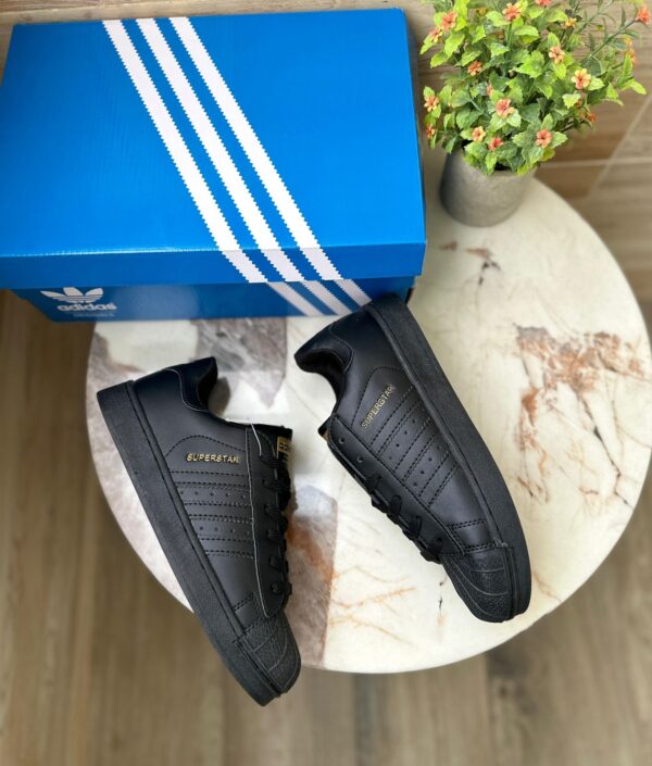 Adidas Superstar Triple Black Unisex Sneakers