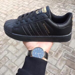 Adidas Superstar Triple Black Unisex Sneakers