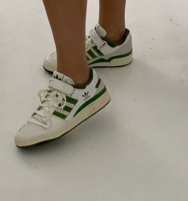 Adidas Forum 84 White Green Shoes - WeftKart