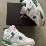 Branded Retro 4 Pine Green Sneakers
