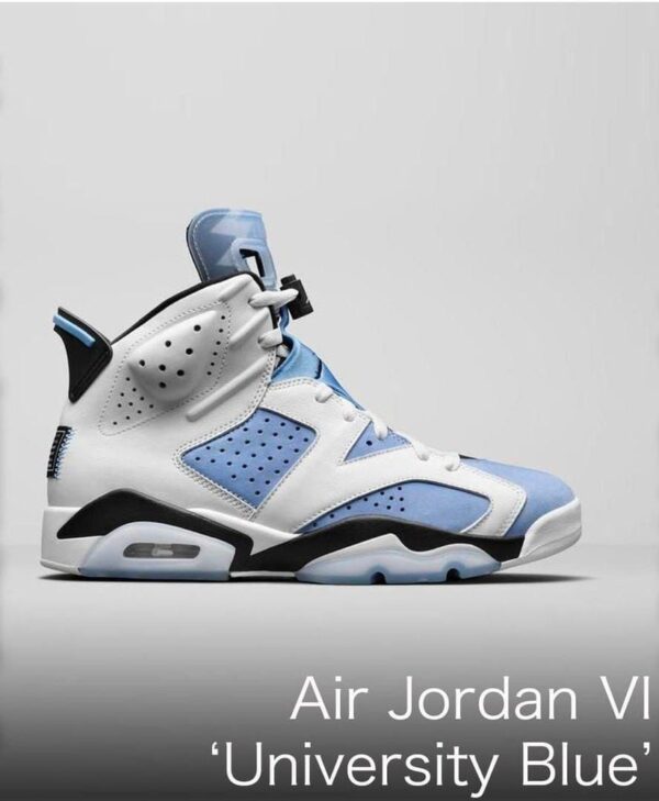 Branded Air Retro 6 University Blue Sneakers - WeftKart