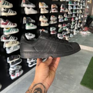 Branded Adidas Superstar 1st Copy Shoes (Black) - WeftKart
