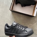 Branded Adidas Superstar 1st Copy Shoes (Black) - WeftKart