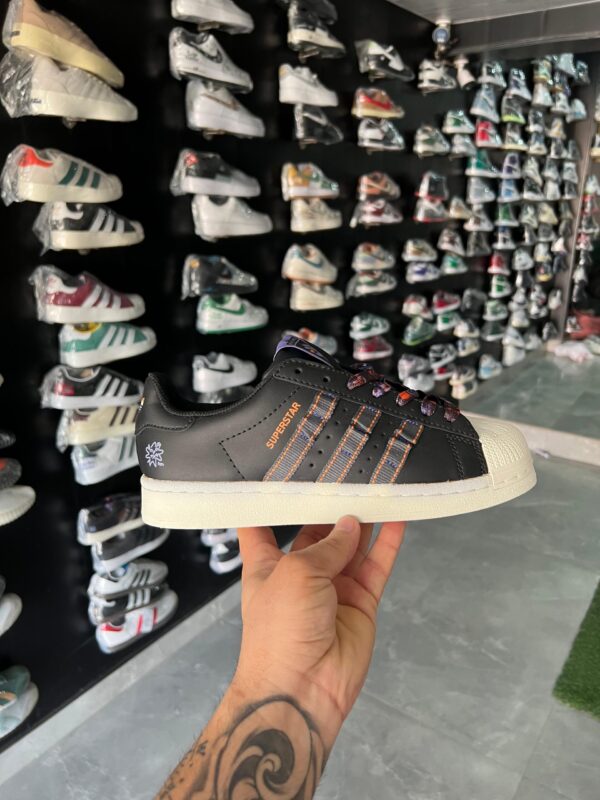 Branded Adidas Superstar 1st Copy Shoe (Black) - WeftKart