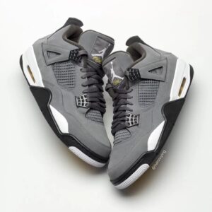 Branded Jordan Retro 4 (Black & Gray)