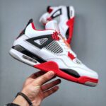 Branded Jordan Retro 4 (White & Red)