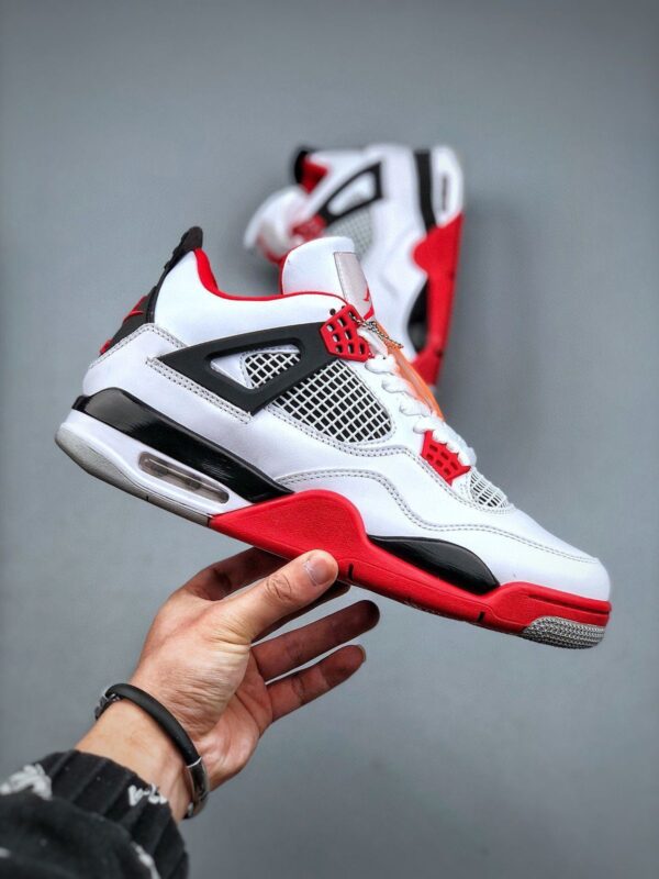 Branded Jordan Retro 4 (White & Red)