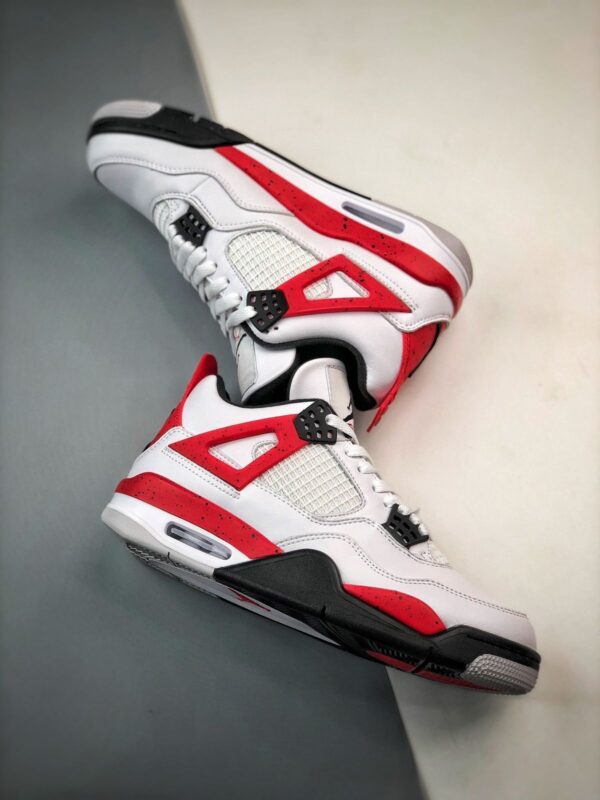 Branded Jordan Retro 4 (White & Red)