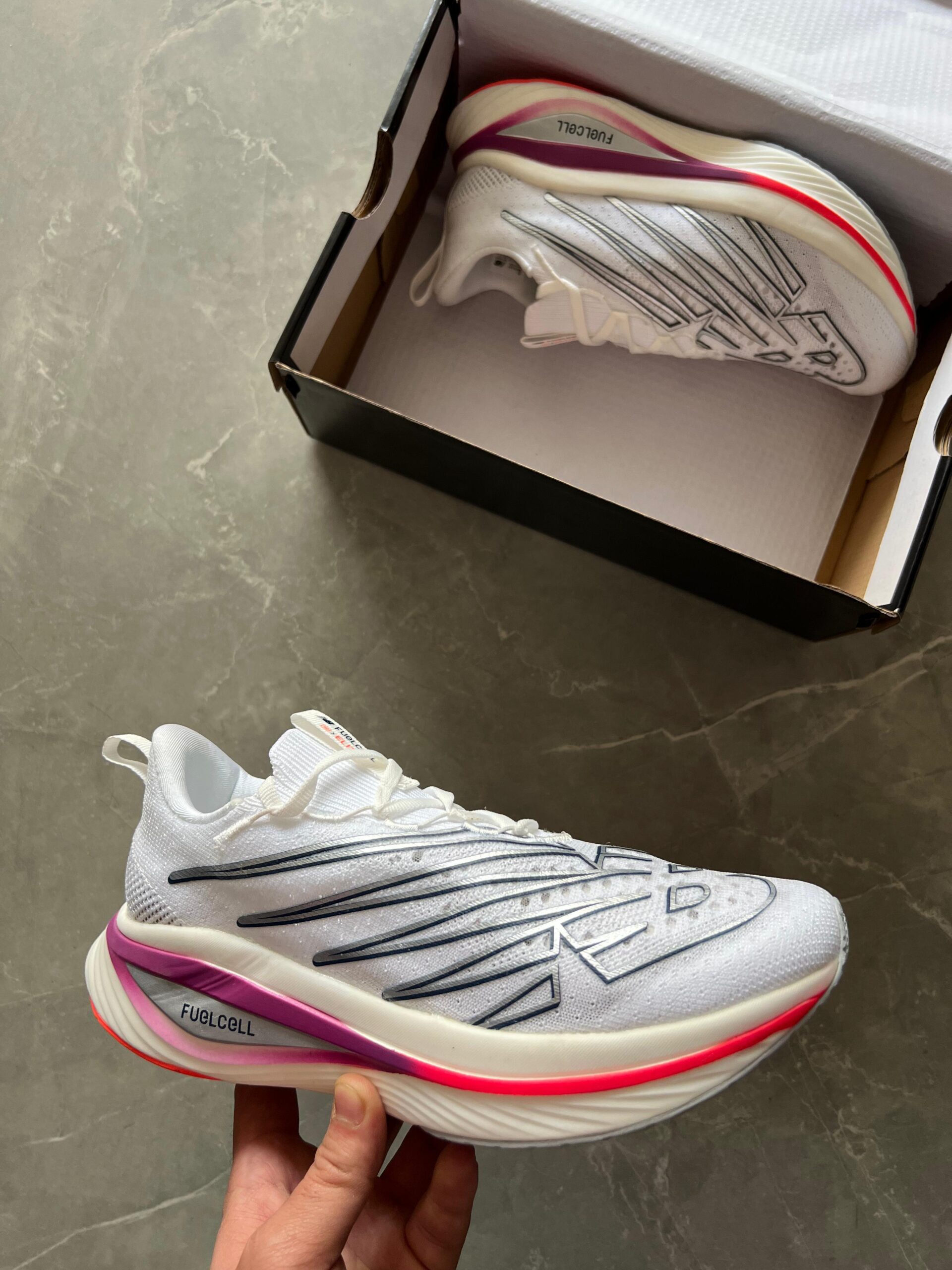 WhatsApp Image 2024-05-24 at 5.06.35 PM (1) Branded NB FuelCell Super Comp V3 First Copy Shoes (Gray)