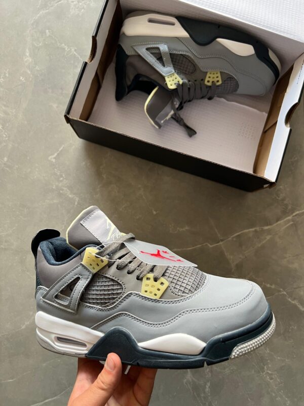 Branded Jordan Retro 4 1st Copy Shoes (Gray) - WeftKart