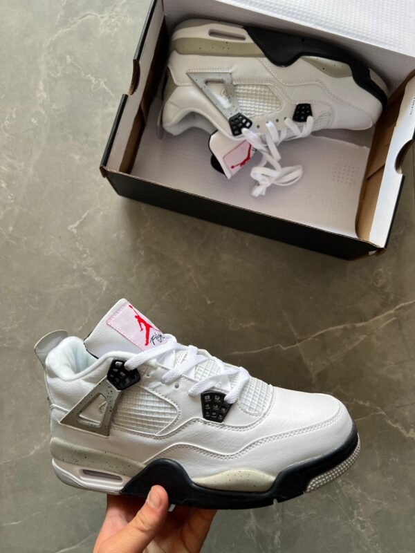Branded Jordan Retro 4 1st Copy Shoes (White) - WeftKart