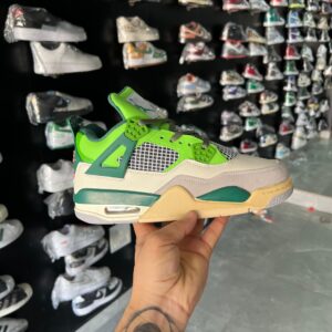 Branded Jordan Retro 4 1st Copy Shoes (Green)