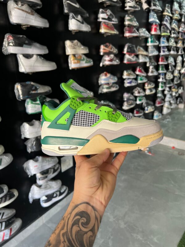 Branded Jordan Retro 4 1st Copy Shoes (Green)