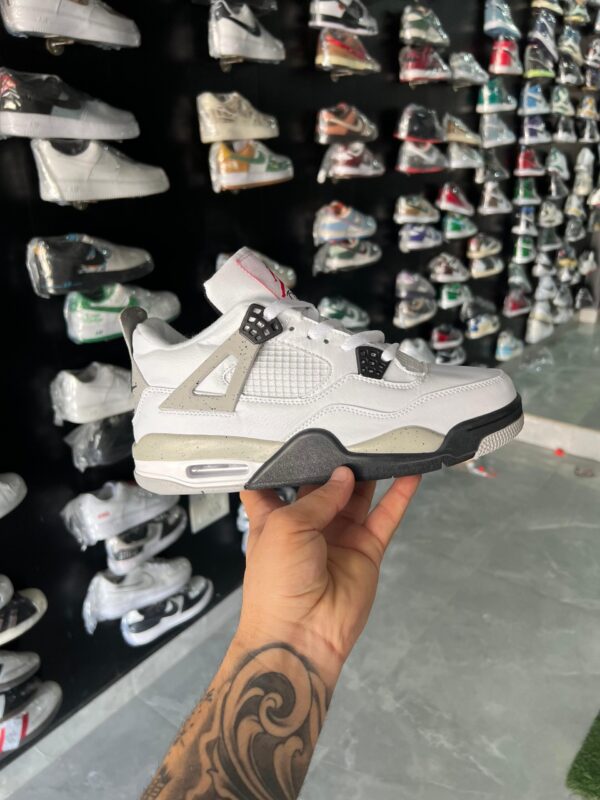 Branded Jordan Retro 4 1st Copy Shoes (White) - WeftKart